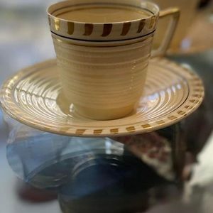 Vintage Crown Ducal espresso set of four. Never used.